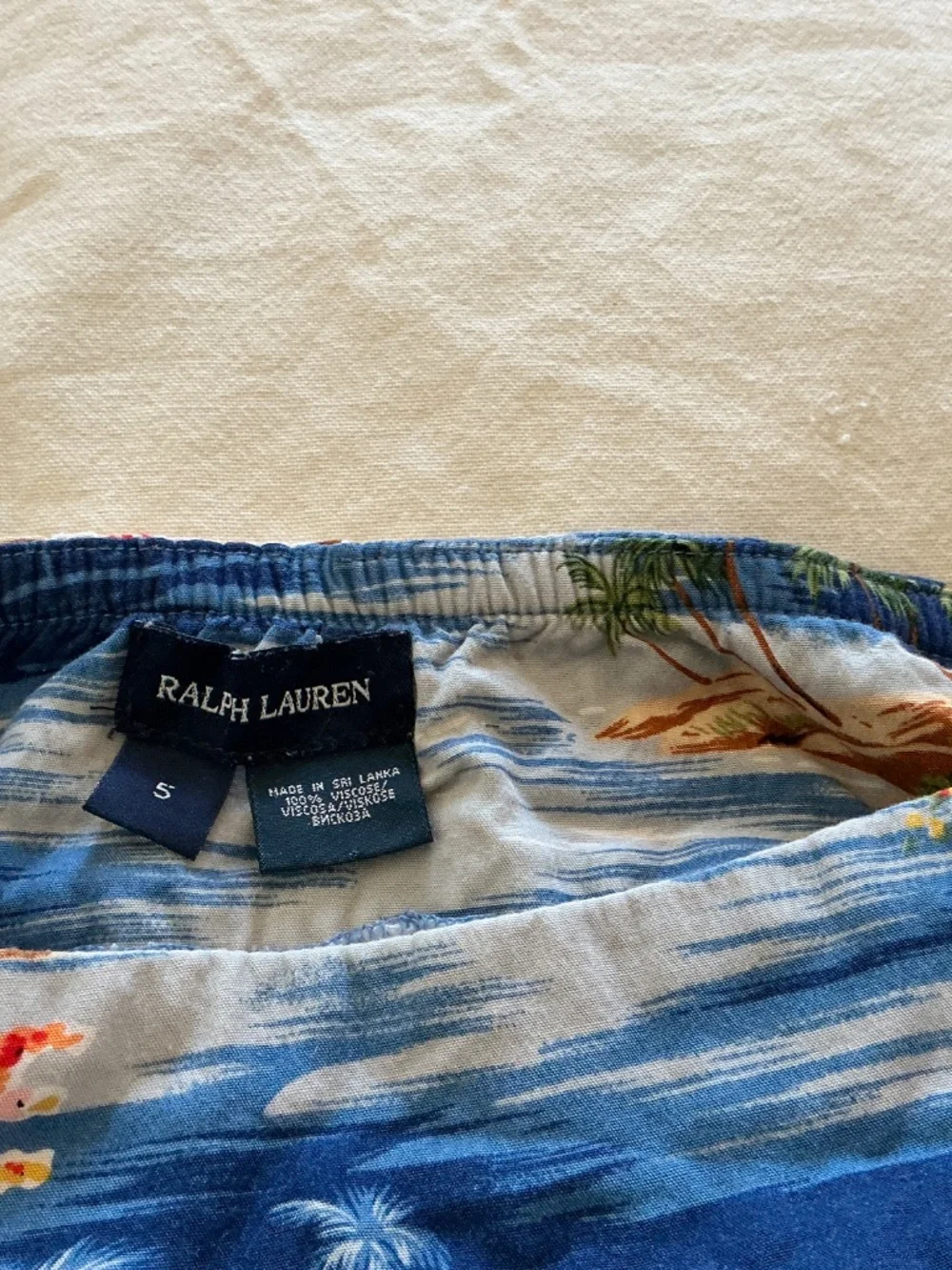 Ralph Lauren Childrenswear Hawaii Skirt with tie Sash size 5